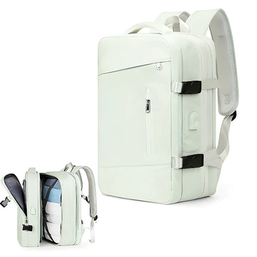 Mochila | MaxTravel - Impermeável para Viagem | Expansível até 39L | Porta USB